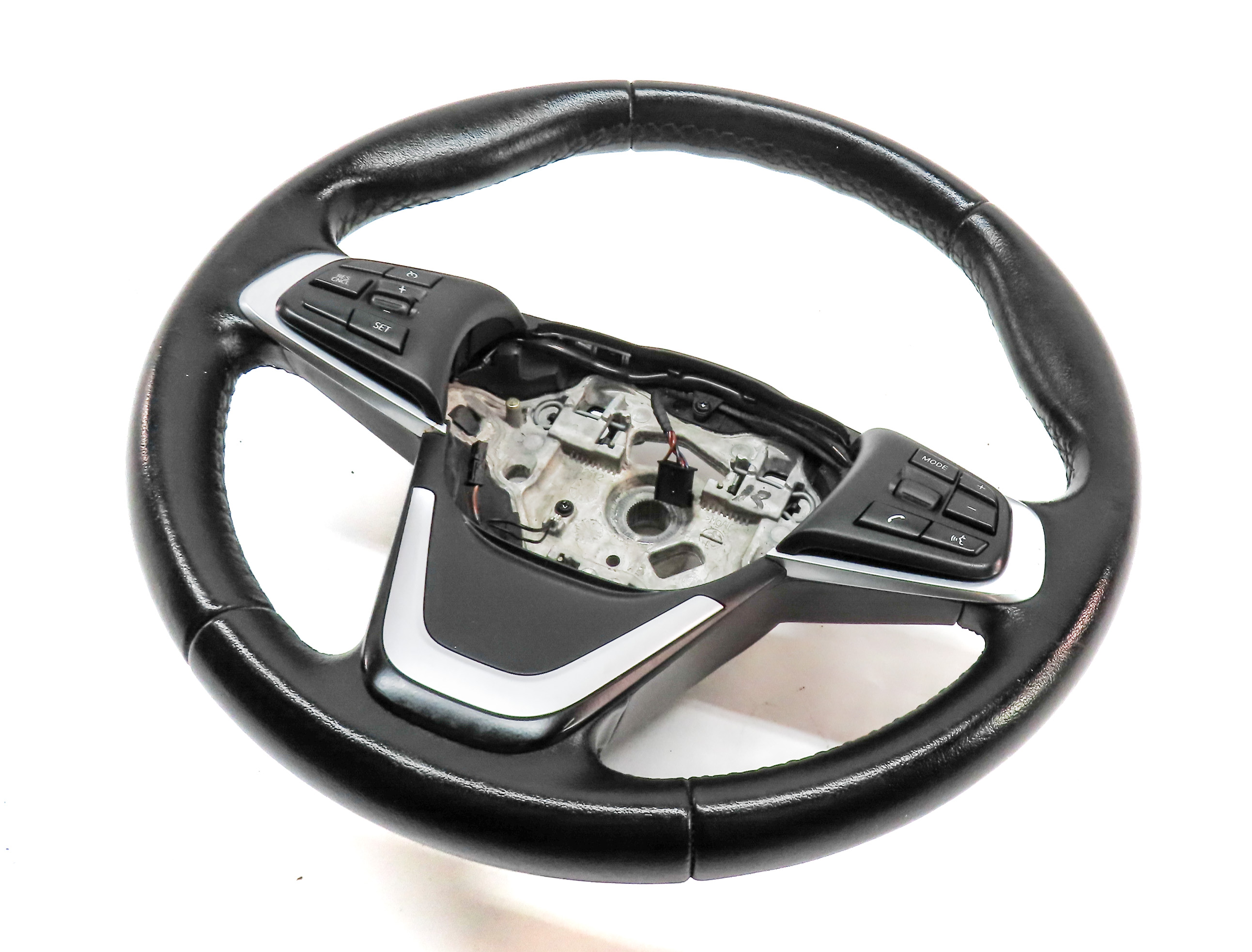 16-23 BMW X1 X2 F48 F39 DRIVER STANDARD STEERING WHEEL w/ SWITCHES (Black) — exact item pictured